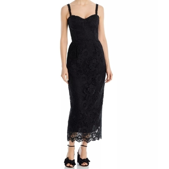 Sabina Musayev Dresses & Skirts - Sabina Musayev Nicolette Lace Embroidered Midi Dress Large